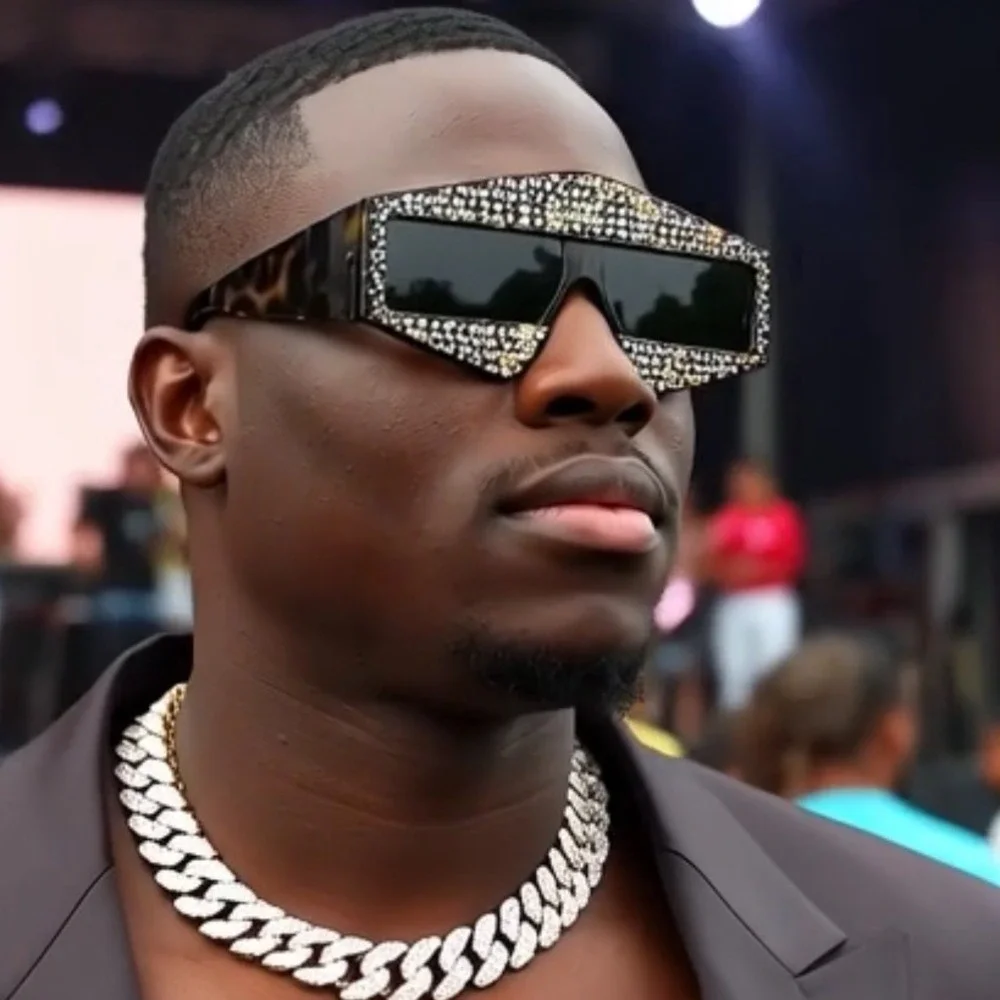 Designer Sunglasses Men Hip Hop Diamond Cholo Outdoor Party Shades Rap Music New